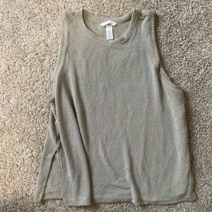 H&M high neck tank top with side slit